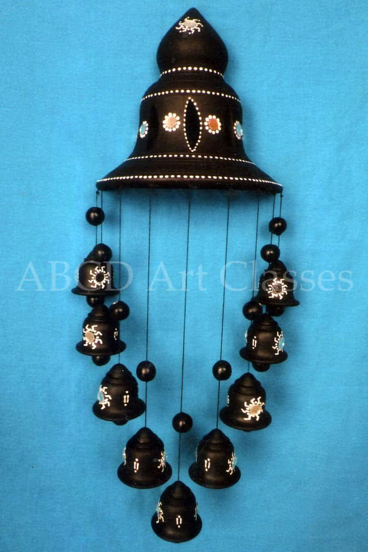 Black Bells Wind Chime Handicraft by Abcd | ArtZolo.com