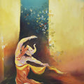 Religious oil painting titled 'Blooming', 36x48 inches, by artist Durshit Bhaskar on Canvas