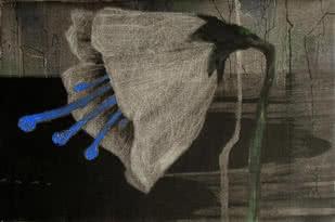 Nature acrylic painting titled 'Blossom 5', 24x36 inches, by artist Sulakshana Dharmadhikari on Canvas