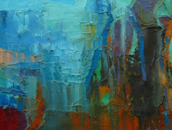 Blue Memories Painting by Abhishek Kumar | ArtZolo.com