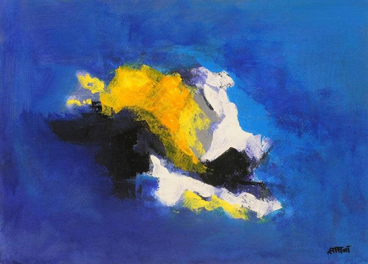 Blue Ride I Painting by Sadhna Raddi | ArtZolo.com