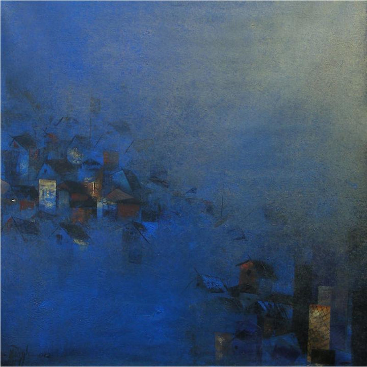 Blues City Painting by M Singh | ArtZolo.com