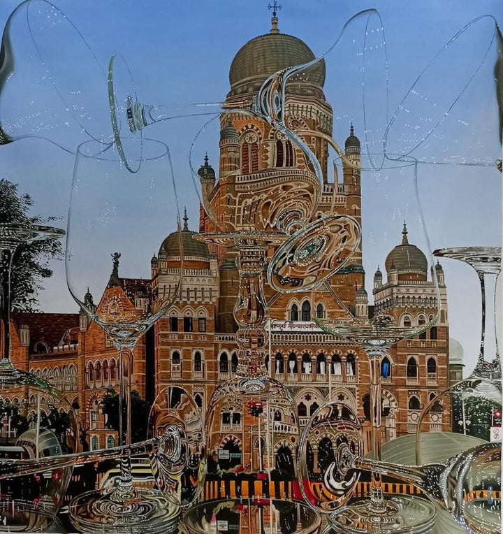 Bmc Reflection I Painting by Tauseef Khan | ArtZolo.com