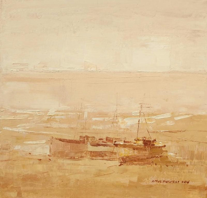 Boat 2 Painting by Amol Dubhele | ArtZolo.com