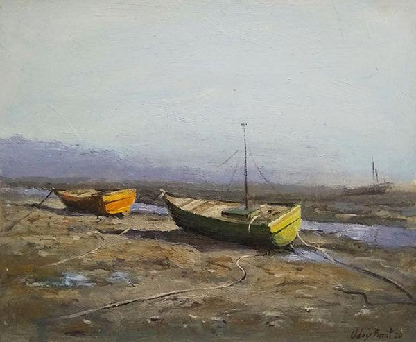 Boat 3 Painting by Uday Farat | ArtZolo.com