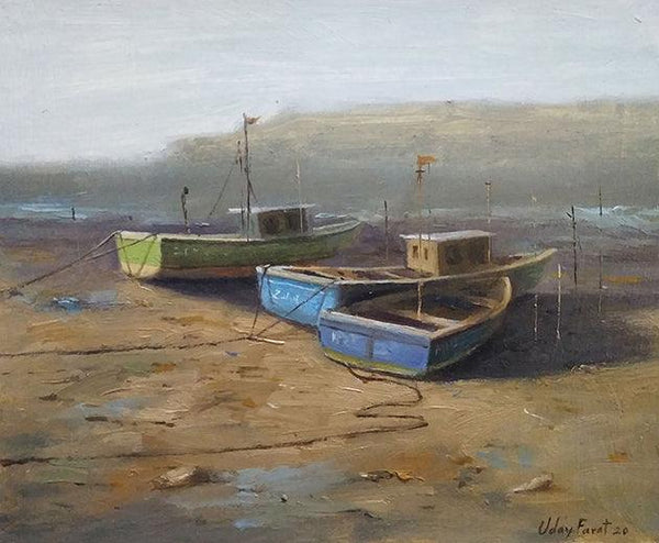 Boat 4 Painting by Uday Farat | ArtZolo.com