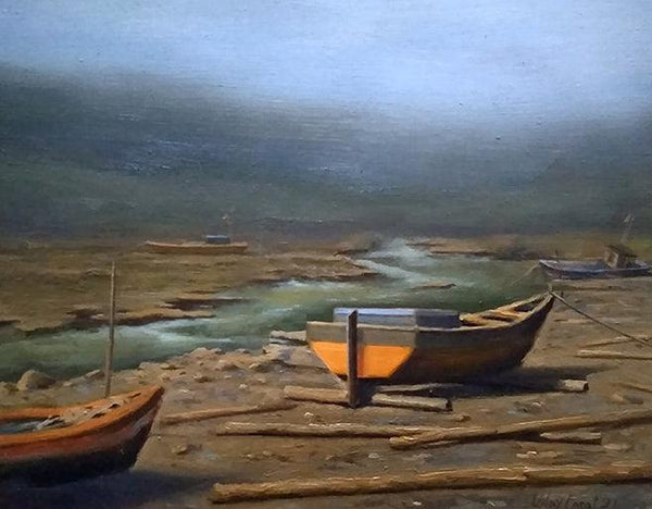 Boat 6 Painting by Uday Farat | ArtZolo.com