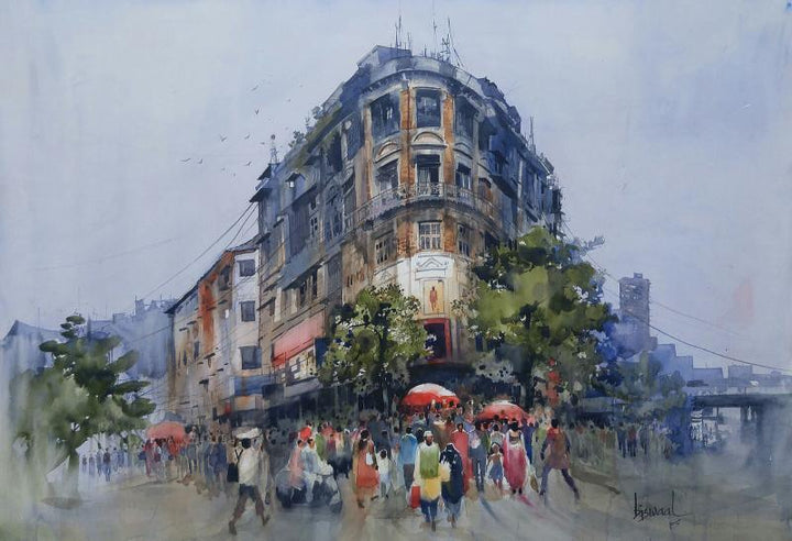 Bombay Village Iii Painting by Bijay Biswaal | ArtZolo.com