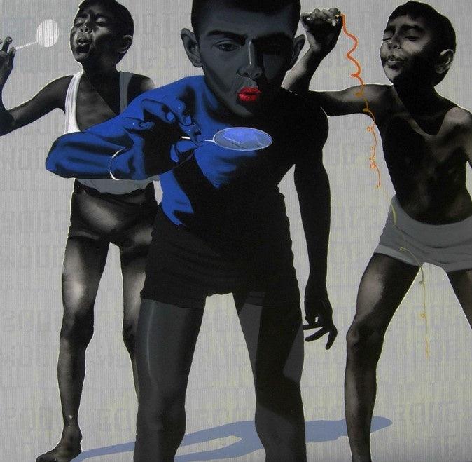 Boys Painting by Manohar Rathod | ArtZolo.com