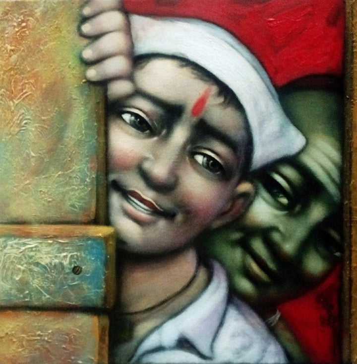 Boys Painting by Apet Pramod | ArtZolo.com
