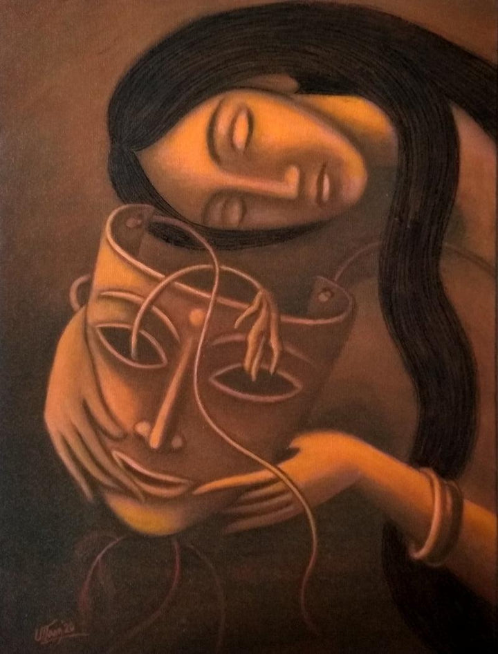 Broken Dream Painting by Uttam Bhattacharya | ArtZolo.com