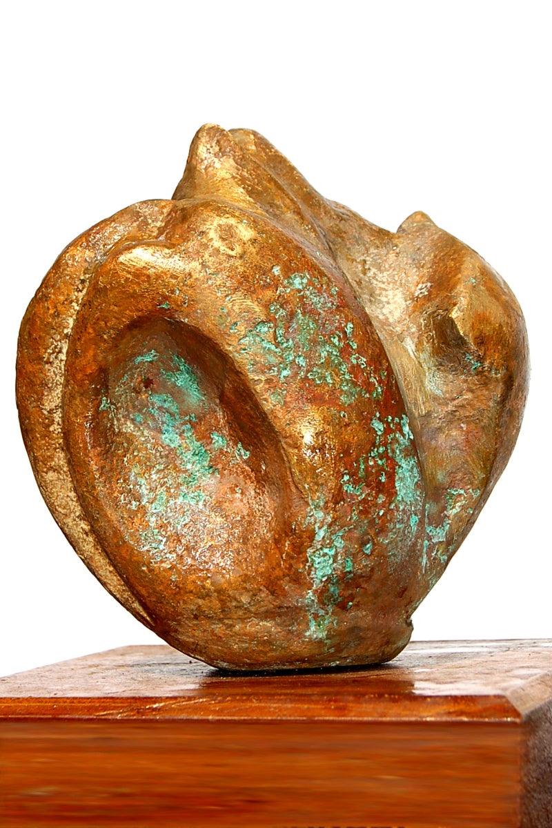 Abstract sculpture titled 'Bronze', 12x14x10 inches, by artist GOPAL PRASAD MANDAL on bronze