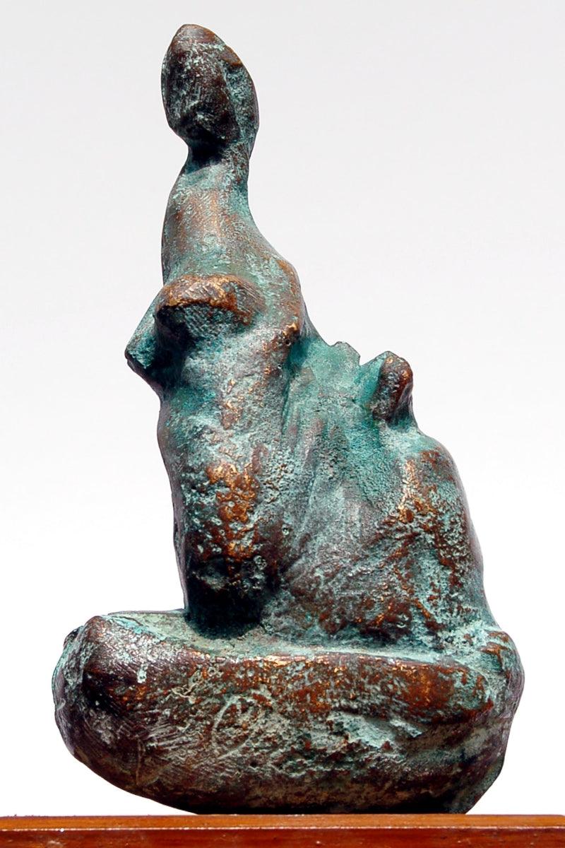 Abstract sculpture titled 'Bronze', 12x14x10 inches, by artist GOPAL PRASAD MANDAL on bronze