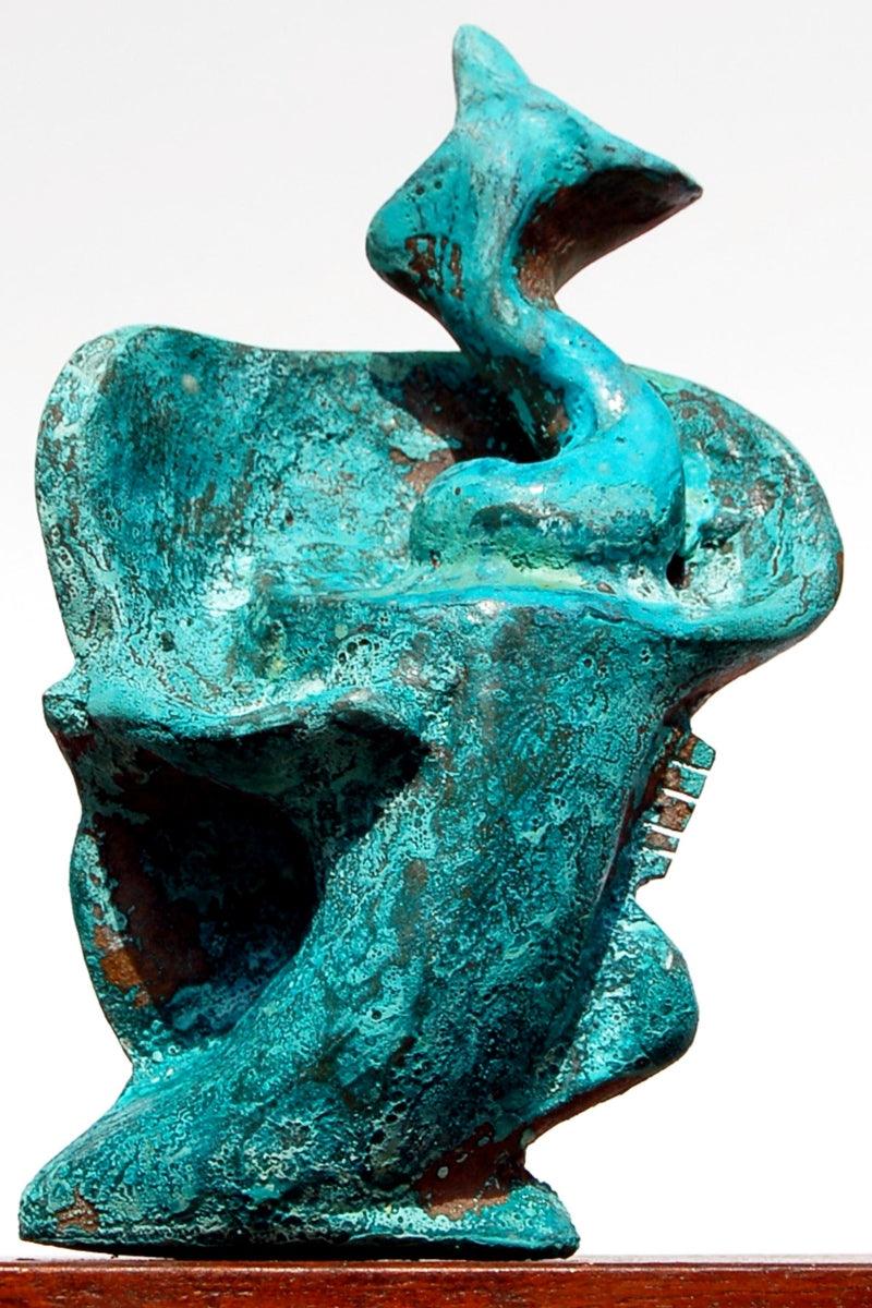 Abstract sculpture titled 'Bronze', 12x14x10 inches, by artist GOPAL PRASAD MANDAL on bronze