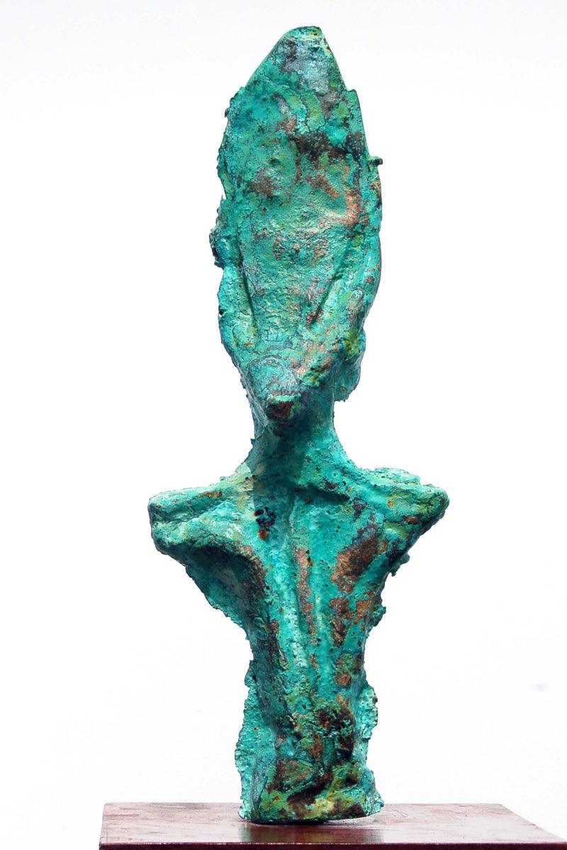 Abstract sculpture titled 'Bronze', 12x14x10 inches, by artist GOPAL PRASAD MANDAL on bronze