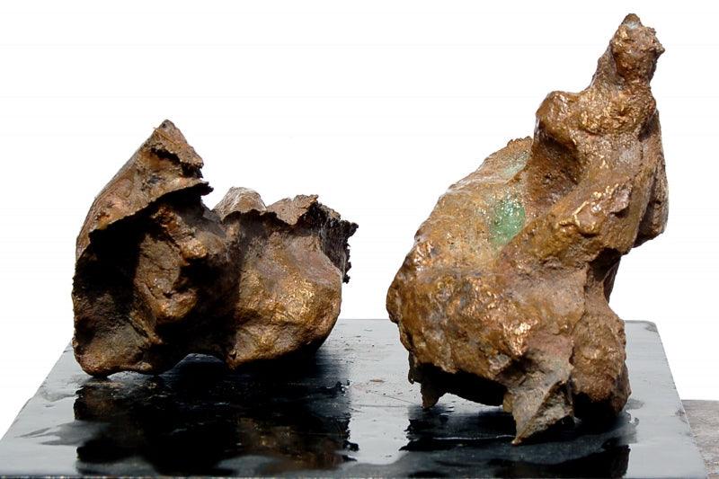 Abstract sculpture titled 'Bronze', 12x14x10 inches, by artist GOPAL PRASAD MANDAL on bronze