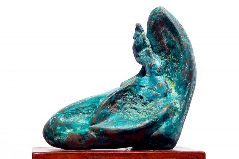 Abstract sculpture titled 'Bronze', 12x14x10 inches, by artist GOPAL PRASAD MANDAL on bronze