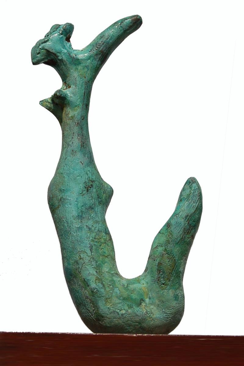 Abstract sculpture titled 'Bronze', 12x14x10 inches, by artist GOPAL PRASAD MANDAL on bronze