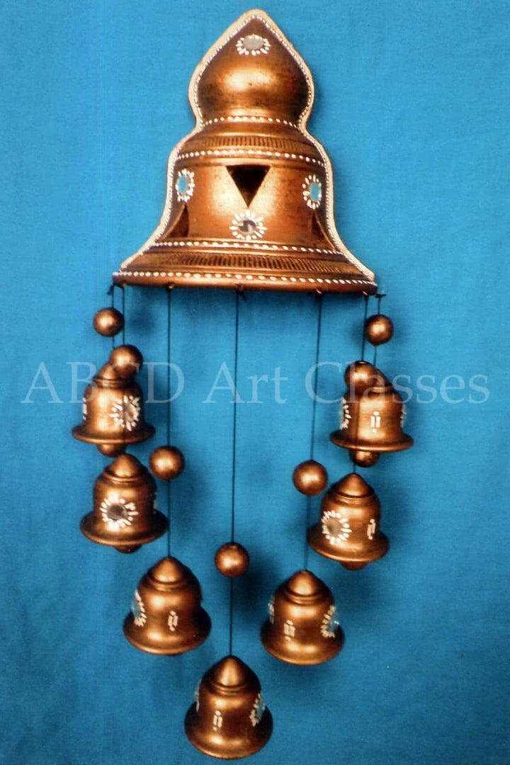 Brown Bells Wind Chime Handicraft by Abcd | ArtZolo.com