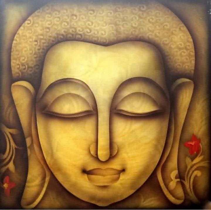 Buddha 1 Painting by Pradeesh K | ArtZolo.com