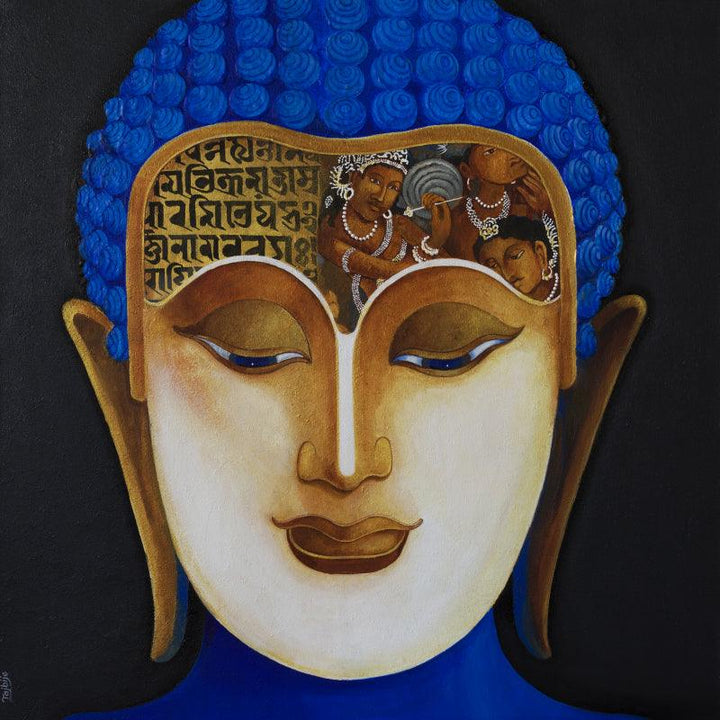 Buddha 1 Painting by Chandrakant Tajbije | ArtZolo.com