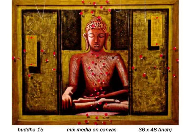 Buddha 15 Painting by Anurag Jadia | ArtZolo.com