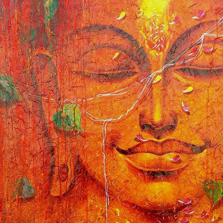 Buddha 2 Painting by Pradeep Kumar | ArtZolo.com