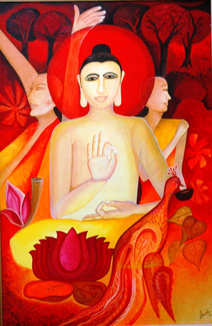 Buddha Painting by Shuchi Khanna | ArtZolo.com