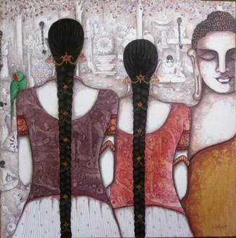 Buddha Painting by Kappari Kishan | ArtZolo.com