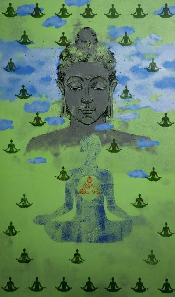 Buddha Painting by Ns Art | ArtZolo.com
