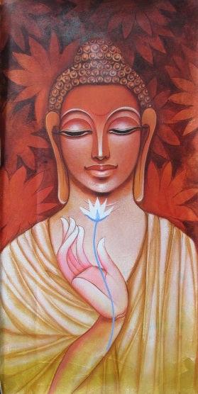 Buddha Painting by Pradeep Swain | ArtZolo.com