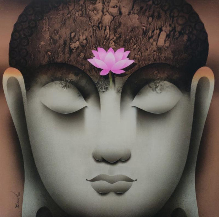 Buddha Painting by Paras Parmar | ArtZolo.com
