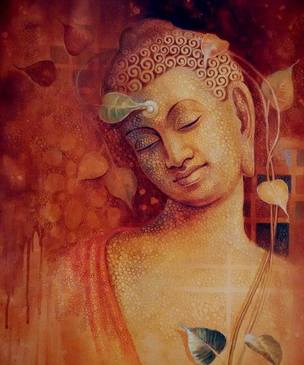 Buddha Bhavana Painting by Sanjay Lokhande | ArtZolo.com