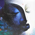 Figurative acrylic painting titled 'Buddha I', 48x36 inches, by artist Narayan Shelke on Canvas