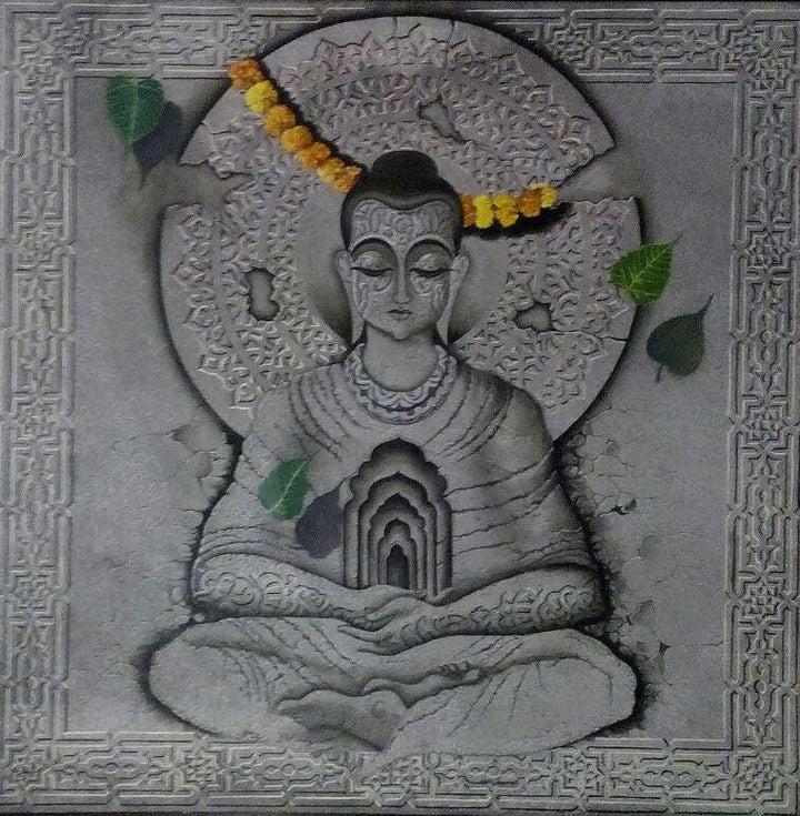 Buddha In Deep Meditation Painting by Mohd Shakeel Saifi | ArtZolo.com