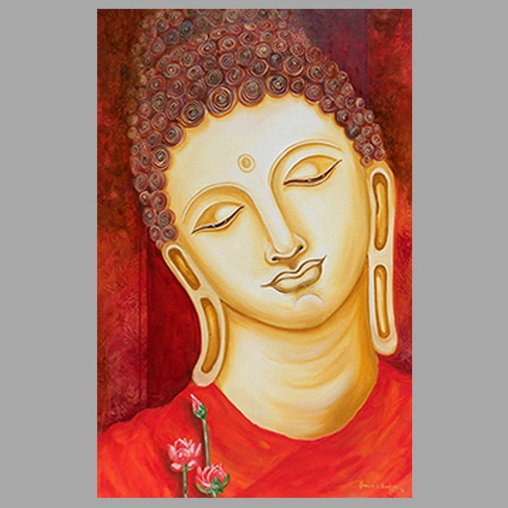 Buddha Painting Painting by Ganesh Badiger | ArtZolo.com
