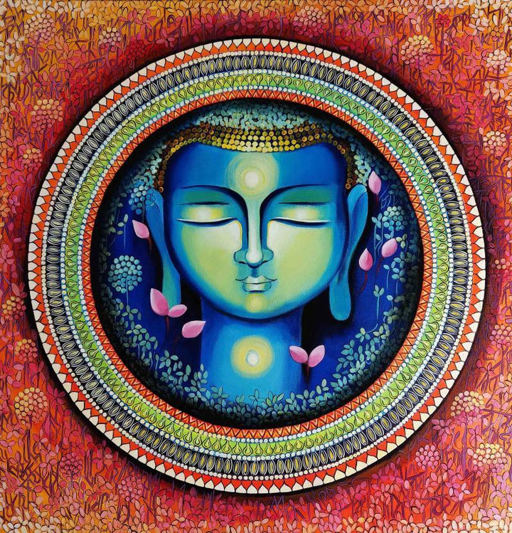 Buddha The Rise Of Soul Conciousness Painting by Nitu Chhajer | ArtZolo.com