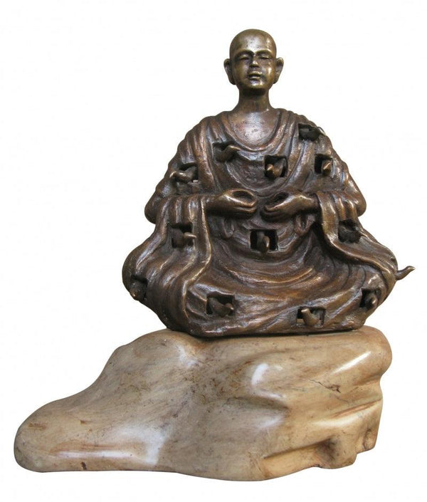 Buddha With Nature 1 Sculpture by Asurvedh Ved | ArtZolo.com