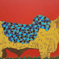 Animals acrylic painting titled 'Bull 1', 18x24 inches, by artist Rama Krishna V on Canvas Board