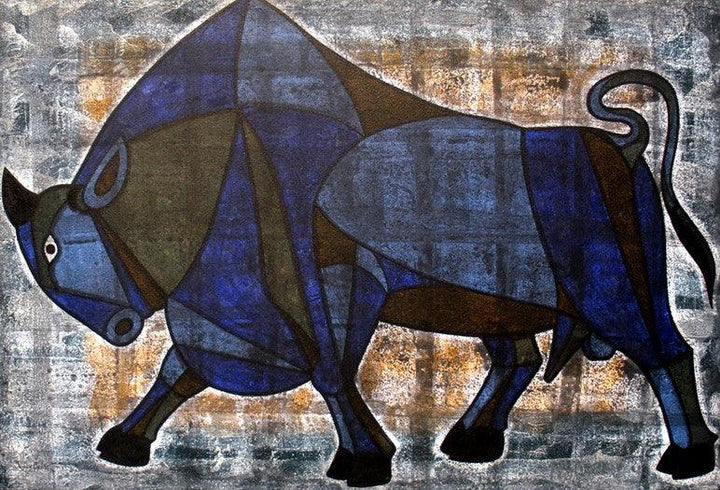 Bull 11 Painting by Vijay Belde | ArtZolo.com