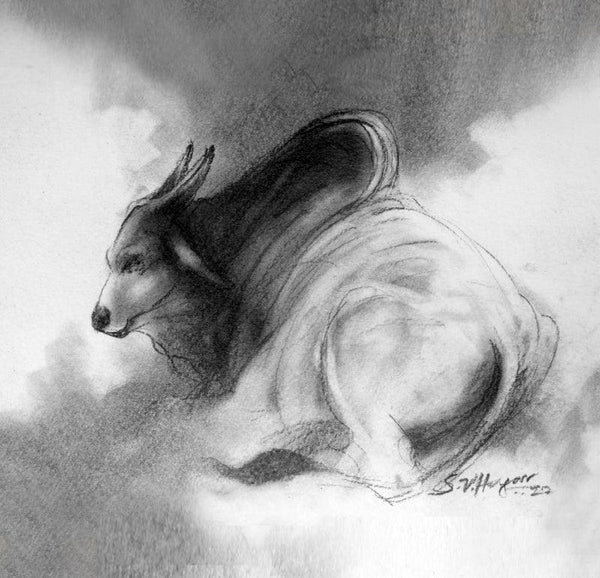 Bull 3 Drawing by Shivu Hugar | ArtZolo.com