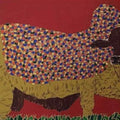 Animals acrylic painting titled 'Bull 5', 24x36 inches, by artist Rama Krishna V on Canvas