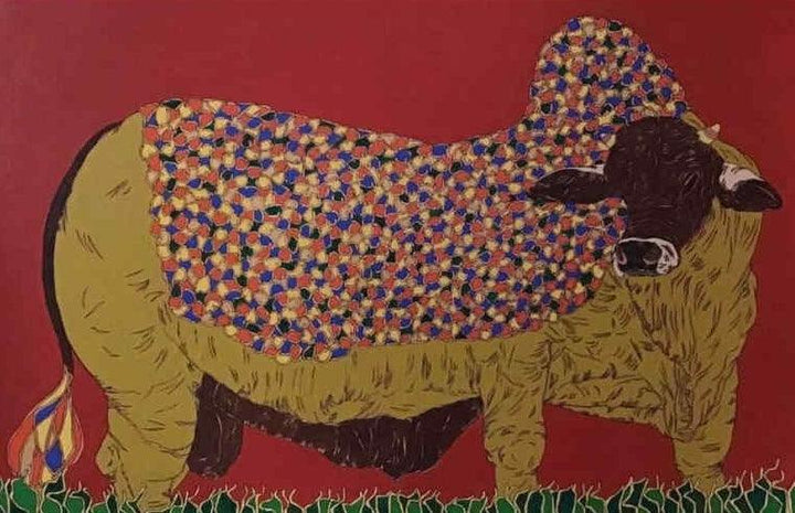 Bull 5 Painting by Rama Krishna V | ArtZolo.com