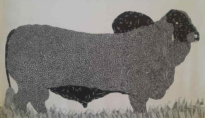 Bull 8 Drawing by Rama Krishna V | ArtZolo.com