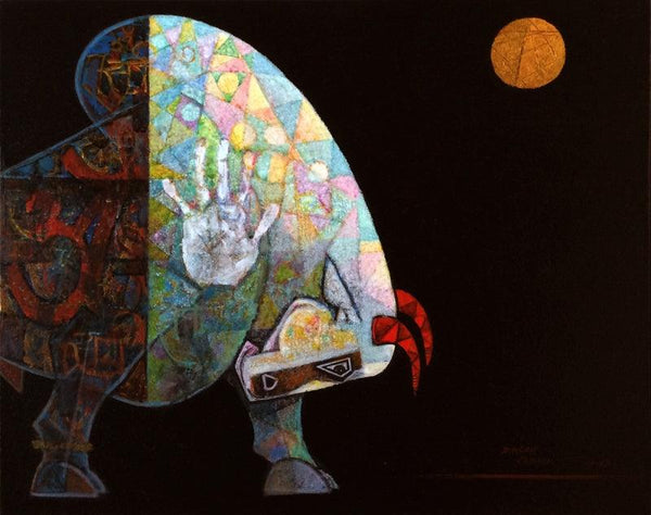 Bull Dynamism 1 Painting by Dinkar Jadhav | ArtZolo.com