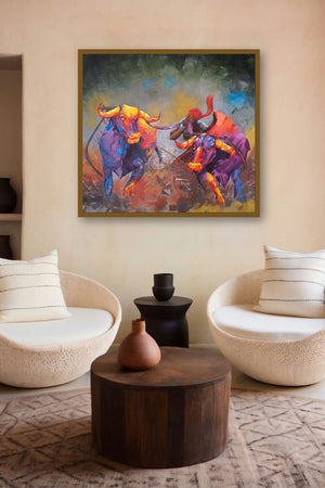 Bull Race (The Bull Race) by artist Lisha N T displayed in a Designer gallery