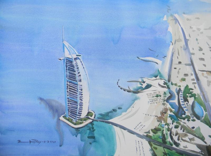 Burj Al Arab Dubai Painting by Bipul Roy | ArtZolo.com