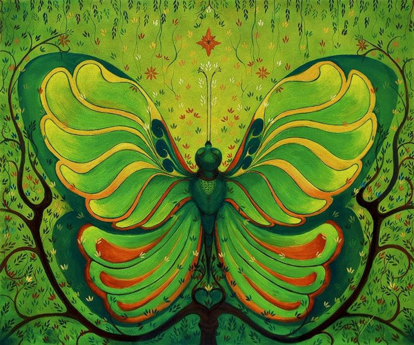 Butterflies Painting by Seby Augustine | ArtZolo.com