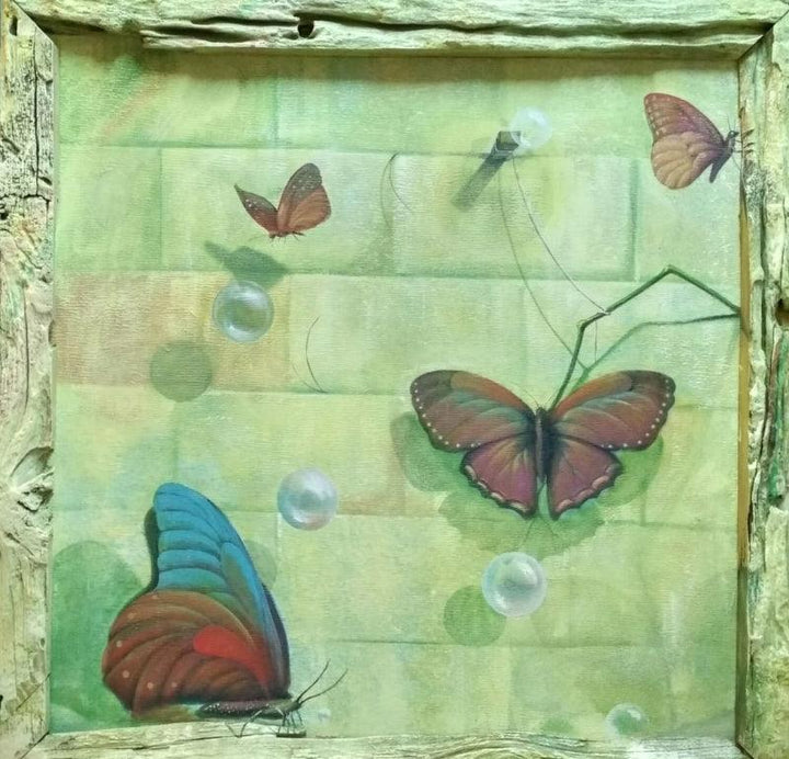 Butterfly Painting by Gopal Pardeshi | ArtZolo.com