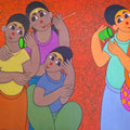 Figurative acrylic painting titled 'CHILDHOOD FUN', 24x30 inches, by artist Dnyaneshwar Bembade on CANVAS